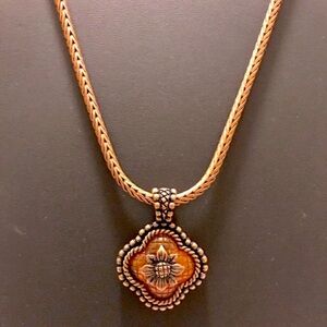 N239 Beautiful MXM antique Demi parure copper tone set- In excellent condition